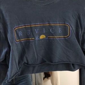 Revice Blue crop top